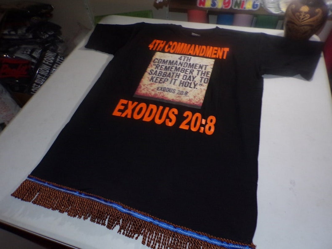 4th Commandment Remember the Sabbath Day and Keep It Holy Black - Etsy