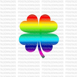 Rainbow Shamrock, Rainbow Shamrock illustraties - Shamrock - Rainbow St. Patrick's Day Gay Pride, Shamrock afdrukbaar, sublimatie Shamrock, klaver png PNGEgg