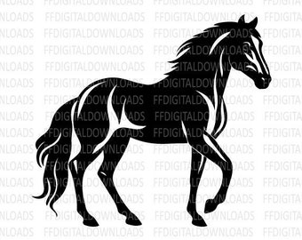 Horse SVG, Horse PNG, Horse Shirt Design, Horse Clip art, Equestrian, Jpg, EPS, Cricut, Horse Cut File, Clipart, Digital Download