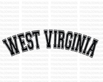 West Virginia SVG, West Virginia PNG, West Virginia Shirt Design, West Virginia Vector, Cricut, Cut File, Clipart, Digital Download