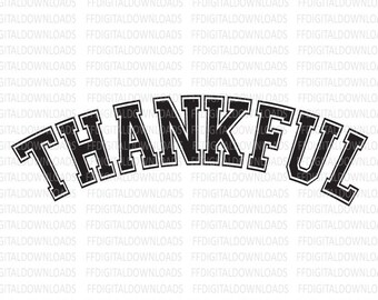 SVG agradecido, Png agradecido, Clipart agradecido, Agradecido, Arco agradecido, Silueta, Cricut, Archivo cortado, Clipart, Descarga digital