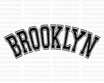 Brooklyn SVG, Brooklyn PNG, diseño de camiseta de Brooklyn, Brooklyn Nueva York SVG, regalo de Brooklyn, Cricut, archivo de corte, clipart, descarga digital