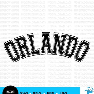 SVG d'Orlando, PNG d'Orlando, conception de chemise d'Orlando, svg d'Orlando en Floride, cadeau d'Orlando, vacances, Cricut, couper fichier, clipart, téléchargement numérique