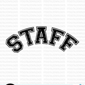 Personal SVG, Diseño de personal, Camisa del personal SVG, Personal, Jpg, Diseño de camisa del personal, Personal universitario, Cricut, Archivo de corte, Clipart, Descarga digital