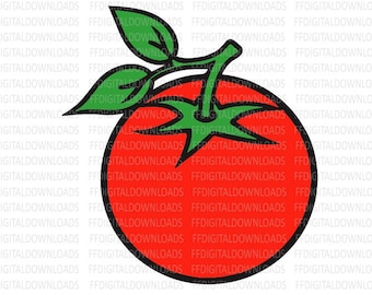 Tomato SVG, Tomato PNG, Tomato Clipart, Tomato Silhouette, Tomato Vector, EPS, Cricut, Cut File, Digital Clipart, Digital Download