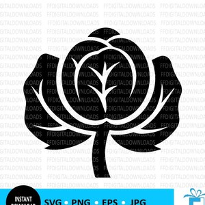 Choux de Bruxelles SVG, PNG de choux de Bruxelles, Clipart de chou de Bruxelles, Silhouette, vecteur, EPS, Cricut, couper fichier, Clipart, téléchargement numérique