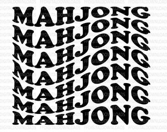 Mahjong Svg, Mahjong png, Mahjong wavy stacked, Mahjong Gift, Mahjong DIY, Mahjong Download, Mahjong Design, mahjong cricut file