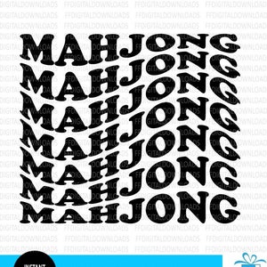 Mahjong Svg, Mahjong png, Mahjong wavy stacked, Mahjong Gift, Mahjong DIY, Mahjong Download, Mahjong Design, mahjong cricut file