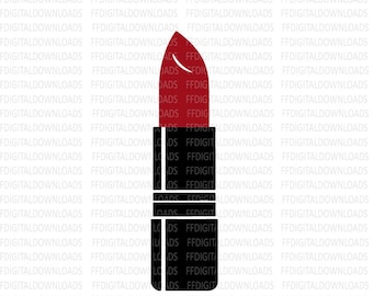 Rossetto SVG, Rossetto PNG, Rossetto Clipart, trucco svg, Rossetto Vettore, Cricut, File di taglio, Clipart, Download digitale