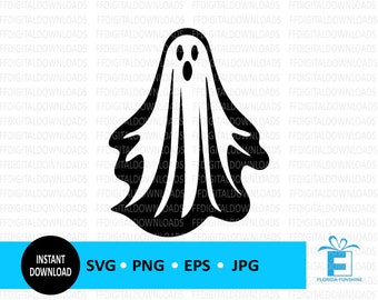 Ghost SVG, Ghost PNG, Halloween Ghost Clipart, Ghost Digital Design, Ghost Vector, Cricut, Cut File, Clipart, Digital Download