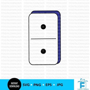 Domino SVG - Domino PNG - Domino Tile SVG - Sofortiger Download - DTG - Sublimation - Printable - Domino Geschenk - Clipart - Cricut, cut Datei