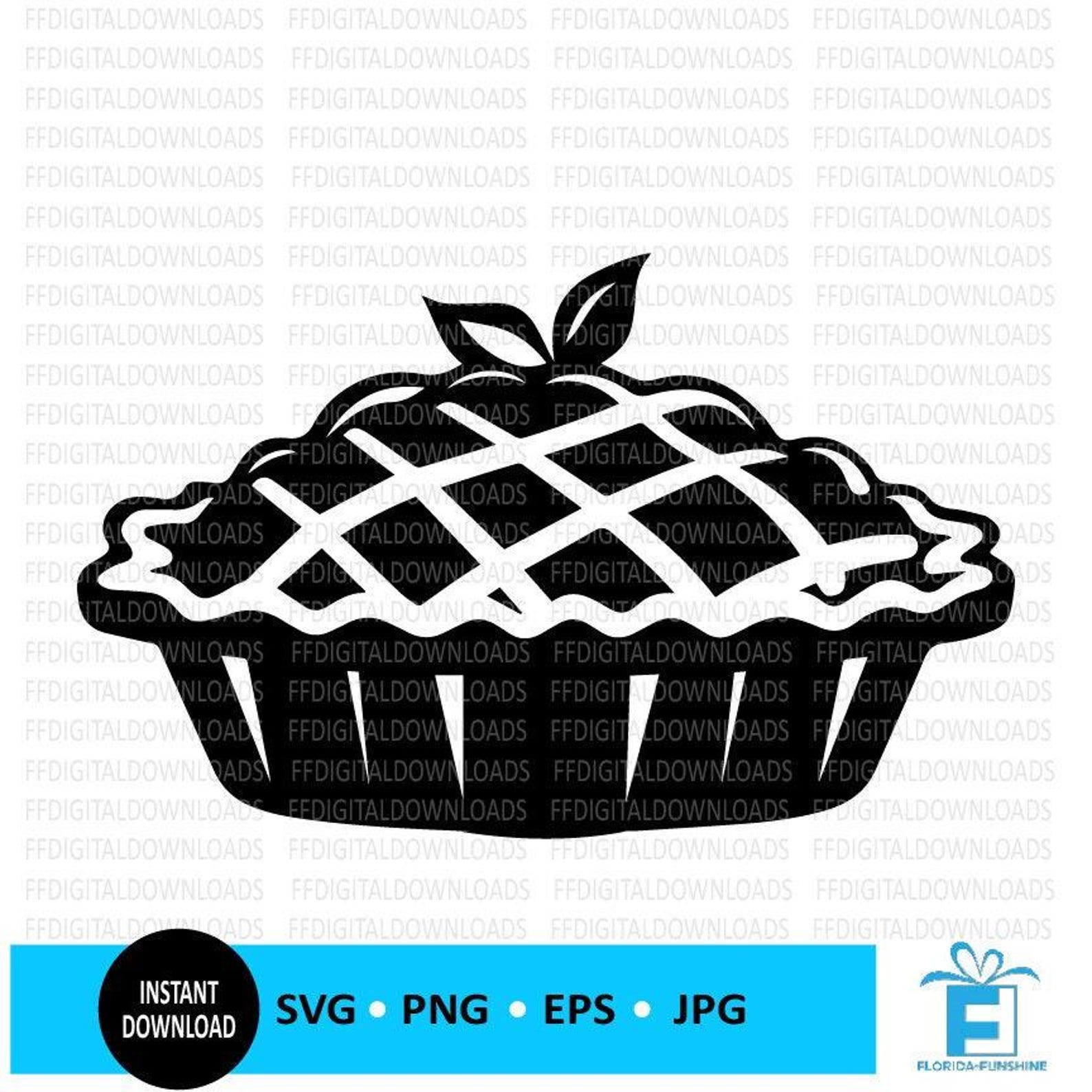 Pie SVG Clipart, EPS, PNG, Vector Cricut Cut File (digital Download) - Etsy