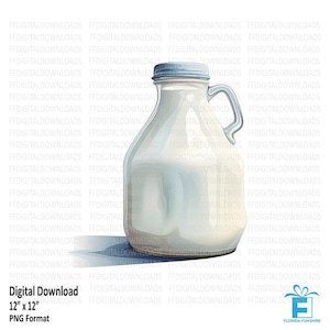 Milk Clipart, Milk Png, Milk Image, Milk digital Clipart, Milk Sublimation, Printable Milk, Digital Download, #5215