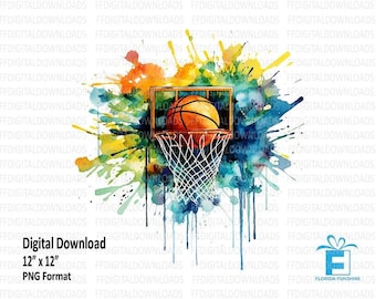 Basketball Clipart, Basketball PNG, Basketball Design Png, Basketball Digital Clipart, Sublimation, Printable, Digital Download, #4077