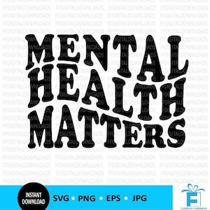La salute mentale è importante Svg, La salute mentale è importante png, Design maglietta salute mentale, Salute mentale, Cricut, File di taglio Clipart, Download digitale