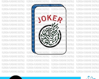 Mahjong Joker SVG - Mahjong PNG - Mahjong Svg - Instant Download -DTG - Sublimation - Mahjong Printable - Joker - Diy Mahjong Gift, #1013