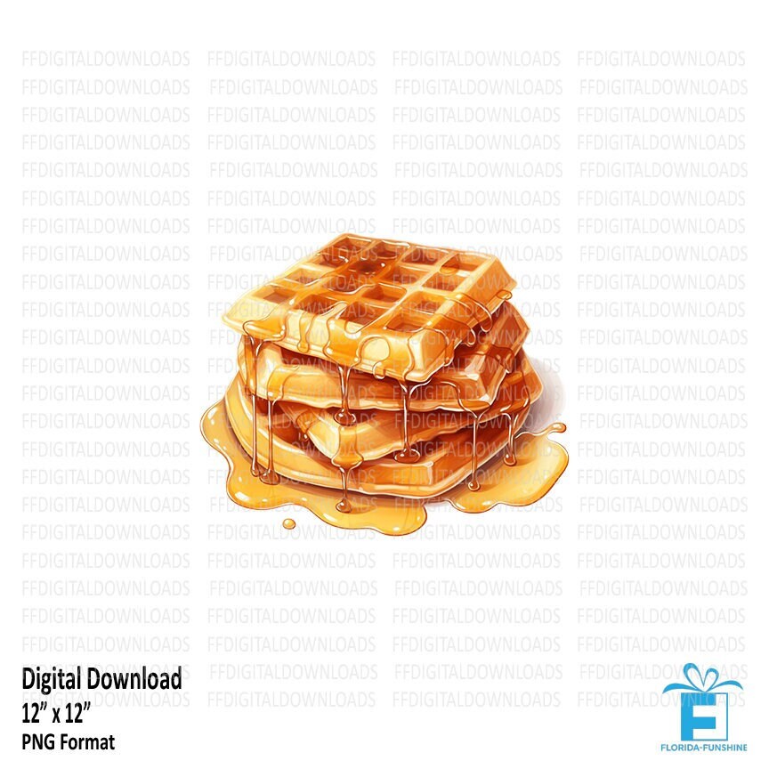 Waffle Stack Clipart