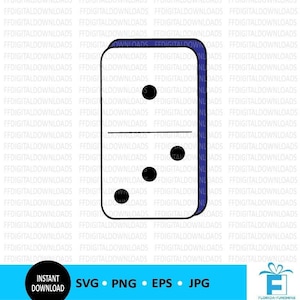 Domino SVG - Domino PNG - Domino Tile svg - Instant Download -DTG -Sublimation - Printable - Domino Gift - Clipart - Cricut, cut file