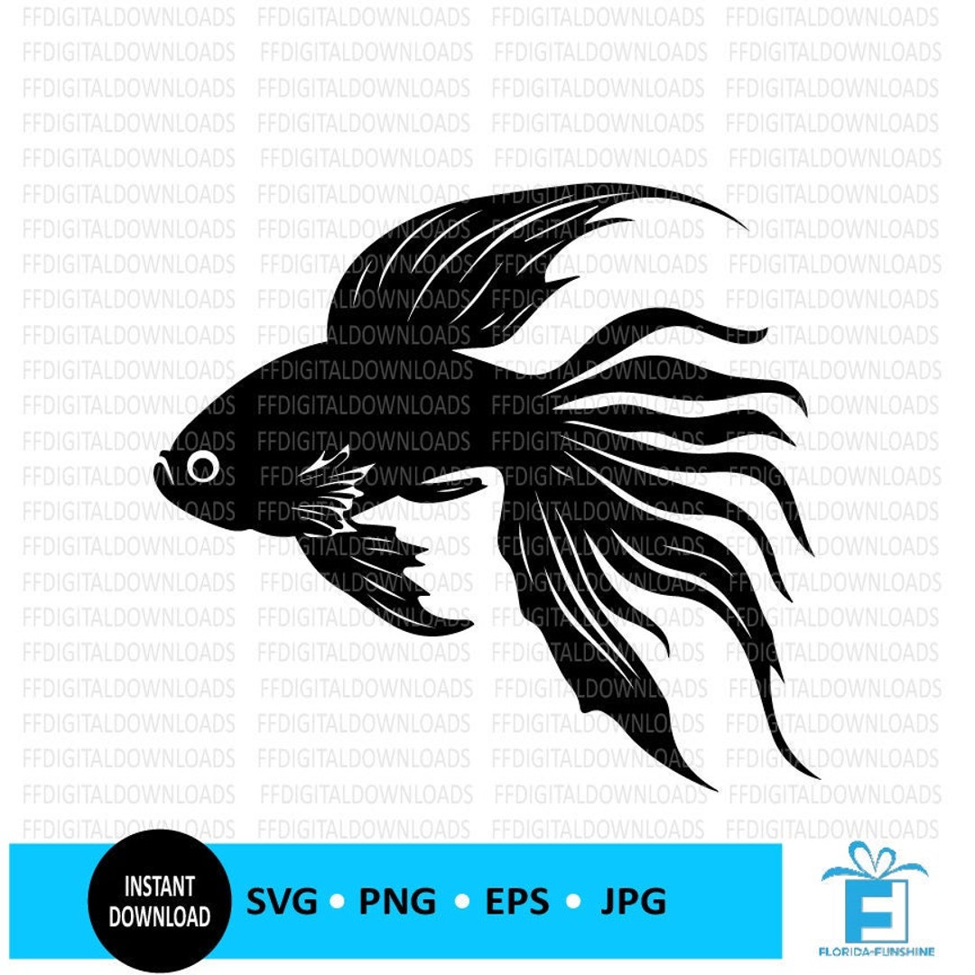 Betta Fish SVG, Betta Fish PNG, Betta Fish Clipart, Betta Fish Design