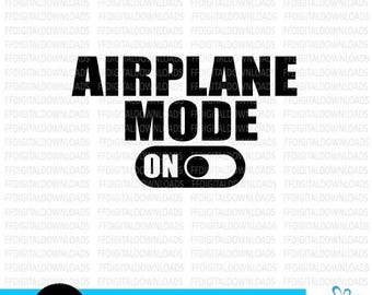 Modo avión SVG, Viajes SVG, Viaje de chicas SVG, Vacaciones SVG, Viajero SVG, Archivo para Cricut, png, Archivo de corte. Imprimible, Descargar