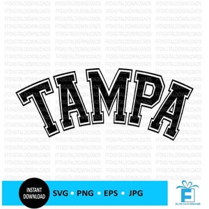 Tampa SVG, Tampa PNG, Tampa Shirt Design, Tampa Vektor, Tampa Florida, Cricut, Schnitt Datei, Clipart, digitaler Download