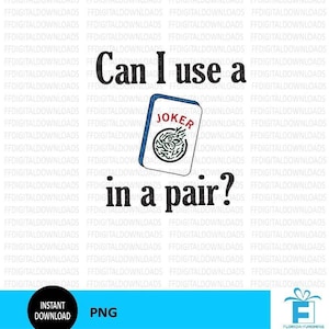 Mahjong PNG - Mahjong Joker PNG  - Joker in a pair  - Mahjong Download- Mahjong diy - Mahjong Sublimation - Mahjong Printable
