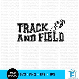 Track and Field Clipart, Track and Field SVG, Track & Field Sport und Events, digitaler Download SVG, PNG, Cricut Datei, Sublimation