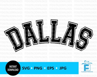 Dallas SVG, Dallas PNG, Dallas Shirt Design, Dallas Vector, Dallas Texas Design, Cricut, Cut File, Clipart, Digital Download