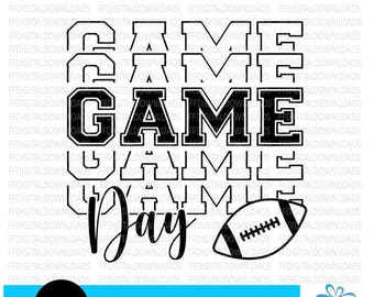 Game Day Svg Game Day Vibes Svg Football Season Svg Football Shirt Svg Files for Cricut Cut Silhouette File Svg, Png, Eps, Digital Download