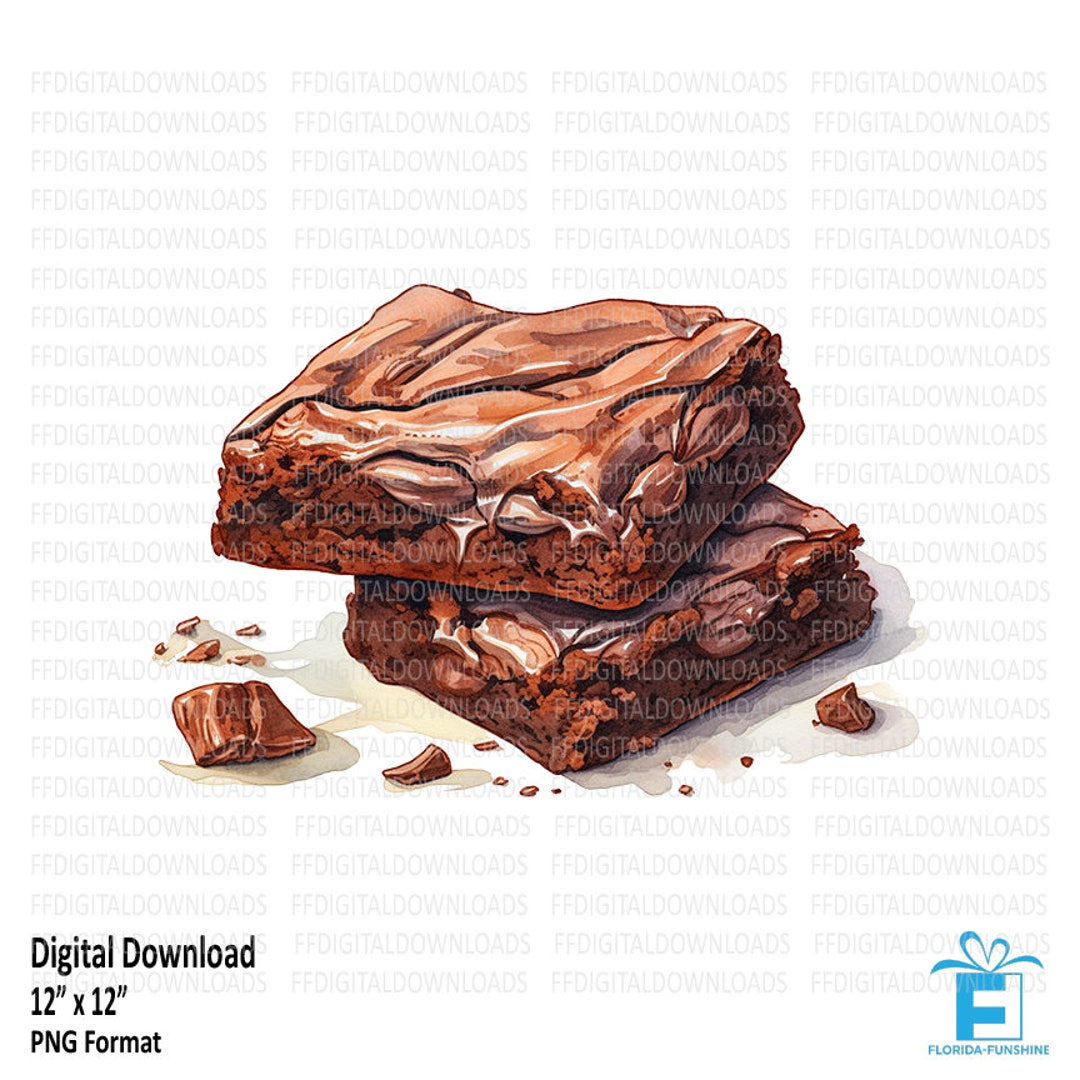 Brownies Clipart, Brownies PNG, Brownies Digital Clipart, Brownies ...