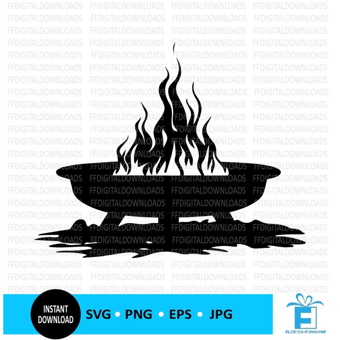 Firepit SVG, Firepit PNG, Firepit Vector, Firepit Silhouette, Firepit