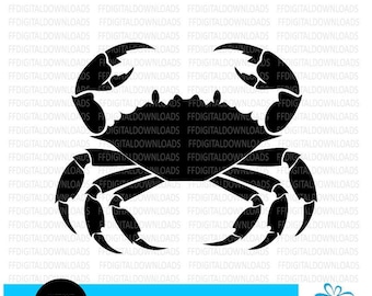 Crab SVG, Crab PNG, Crab Clipart, Crab Design, Crab Silhouette, Crab Vector, EPS, Cricut, Cut File, Clipart, Digital Download