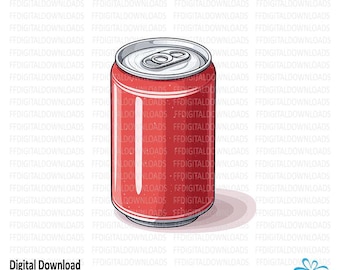 Soda Can Clipart, Soda Can Png, Soda Dose, Soda Dose Digitale Clipart, Bierdose Bild, Dose Sublimation, druckbar, digitaler Download, #5238