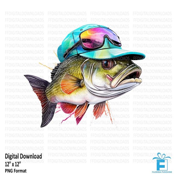 Fish sale print hat