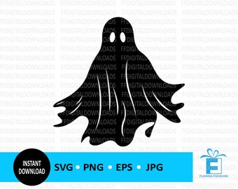 Ghost SVG, Ghost PNG, Halloween Ghost Clipart, Ghost Digital Design, Ghost Vector, Cricut, Cut File, Clipart, Digital Download
