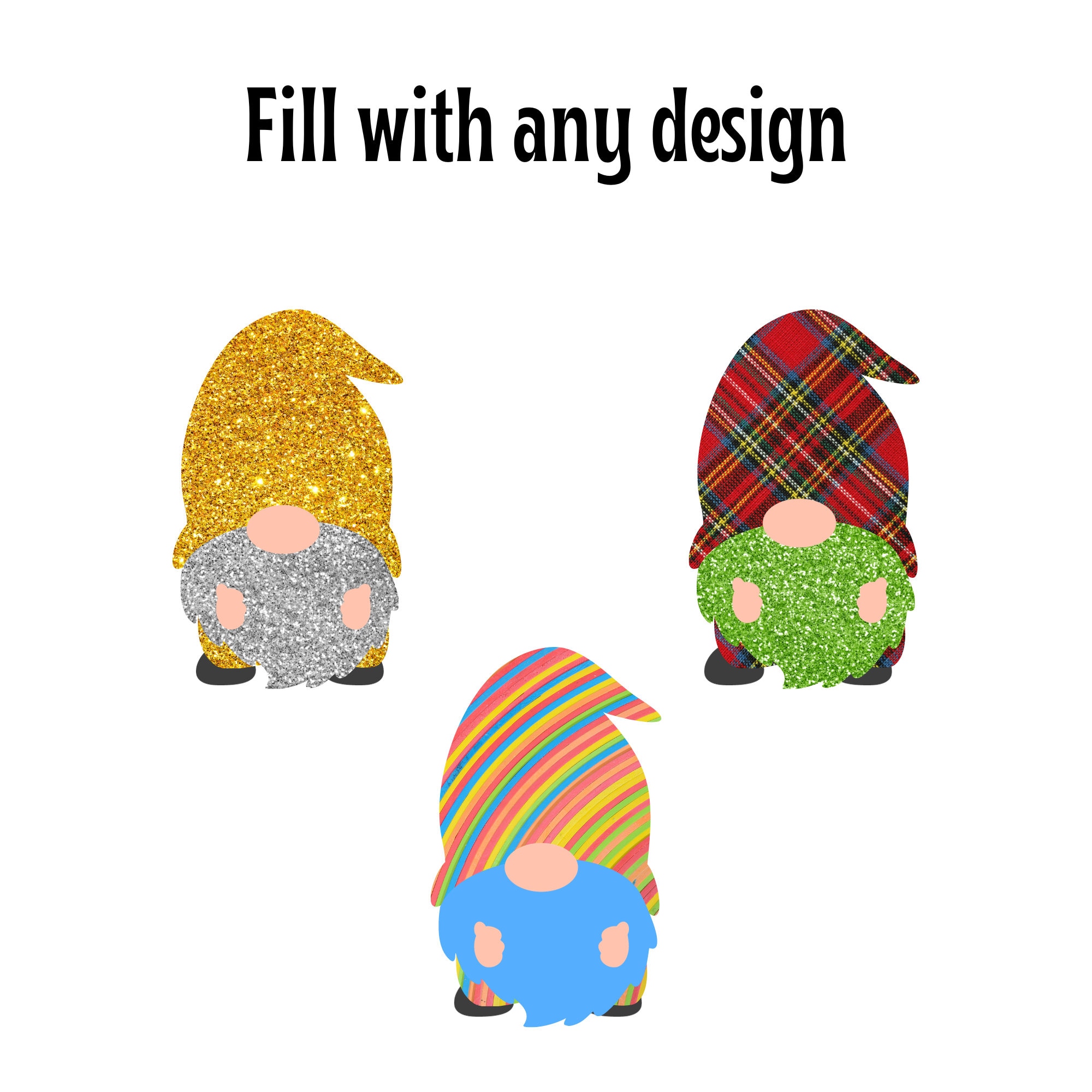 Gnome Clipart Gnome Canva Frame Drag and Drop Editable Canva Etsy