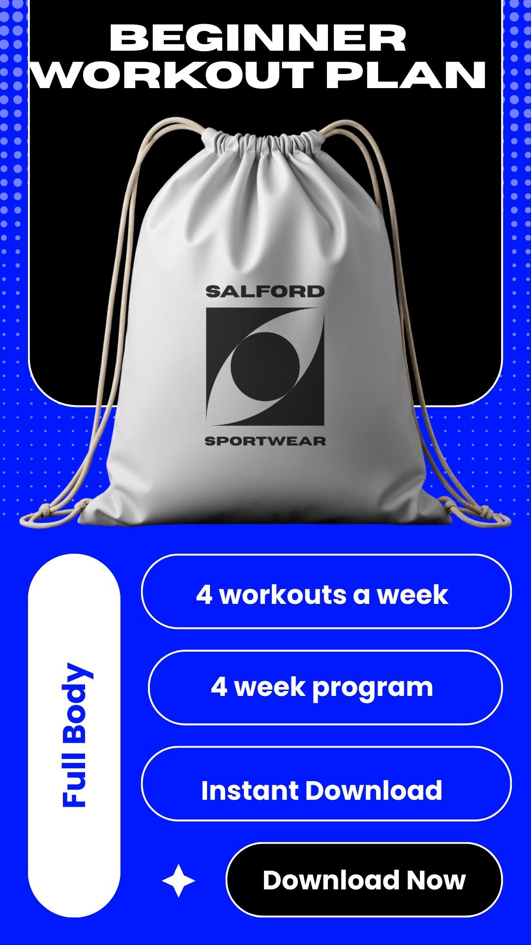 Beginner Gym Workout Plan- Simple 4 Day Training Program - No BS ...