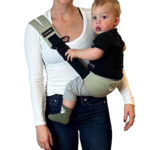 Baby/Toddler Hip Sling Carrier Grey image 3