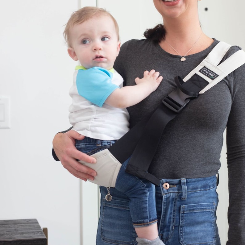 Baby/toddler Hip Sling Carrier Grey Etsy