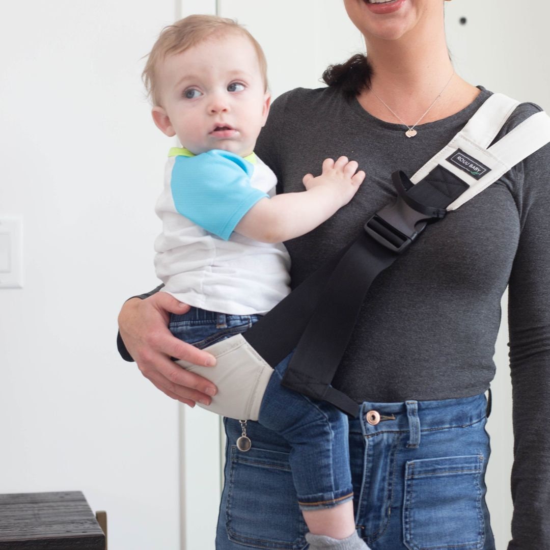 Baby/toddler Hip Sling Carrier Grey Etsy