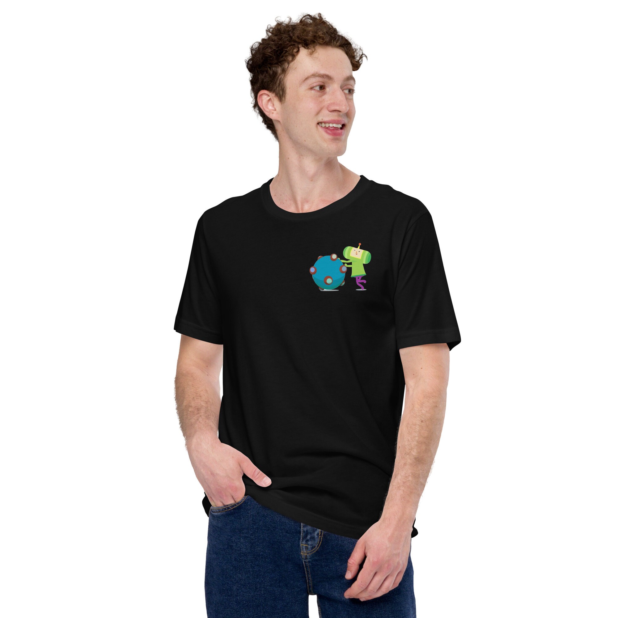 Katamari Cute Minimalist Flat T-shirt Unisex Rolling Ball - Etsy