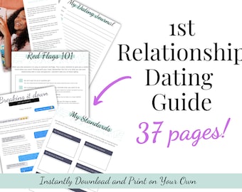 Teen Dating Guide: First Relationship Worksheets (37 Page Digital Download)