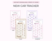 New Car Savings Tracker | Digital Download - Print At Home | x4 Colours | A6 Suitable | Savings Challenge