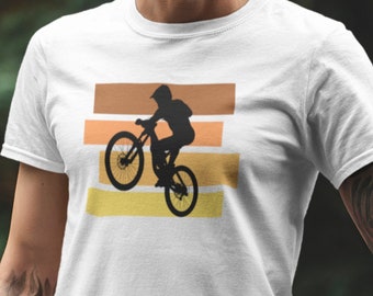 Retro mountain biking shirt, Mountain biking tee, unisex mountain biking shirt, old school design MTB shirt, gift for mountain biker, biking