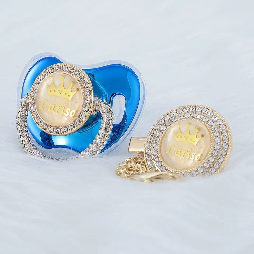 Custom Pacifier With Name Gift Box Personalised Pacifier Dummy Etsy