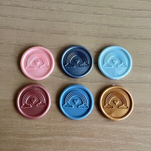 Rainbow Baby Wax Seal Pegatinas Adhesivo Set Baby Shower Invitación, Revelación de Género, Anuncio de Nacimiento, Papelería, Cumpleaños, BRICOLAJE, Envoltura de Regalo, Regalo