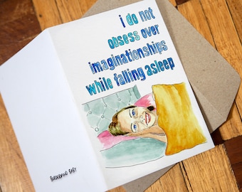 Imaginationships Greeting Card | Mental Health Humor, Australian Art