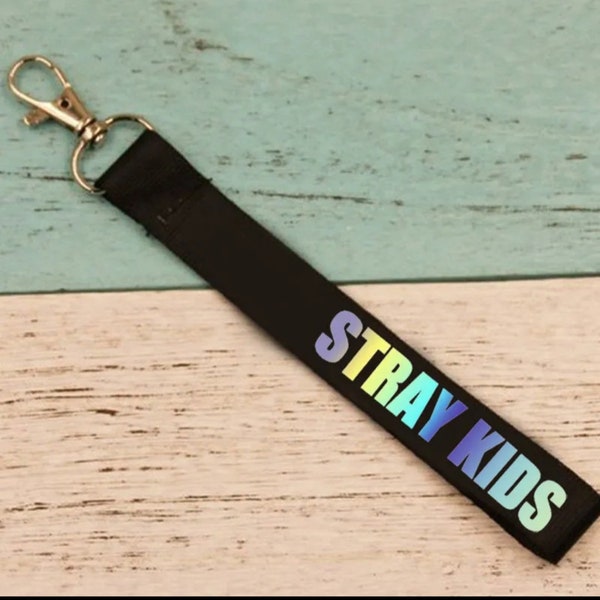 Straykids Holographic Keychain/lanyard keychain | skz keychain; straykids accessories; kpop merch