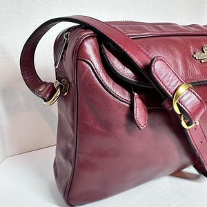 Vintage Coach Bag Red Burgundy - Etsy