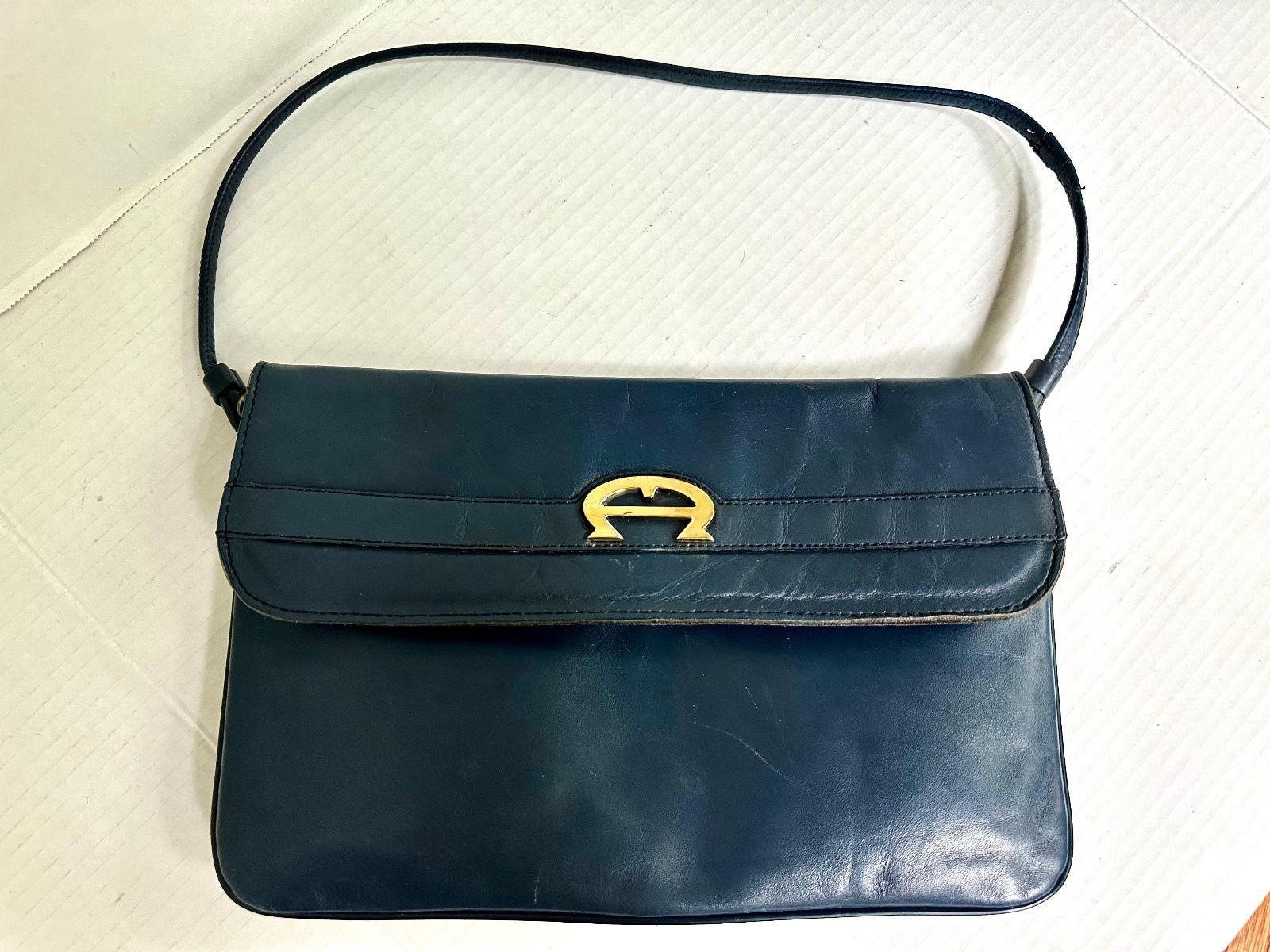 Aigner Navy Bag - Etsy